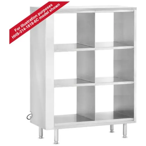 FWE HHS-414-1818-8C Radiant 8 Cubby Heated Holding Shelves